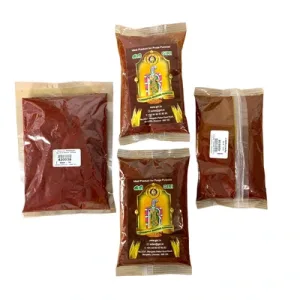 Meenakshi Thazhampoo Kumkum Maroon Dark Red 100Gms (Pack Of 4)