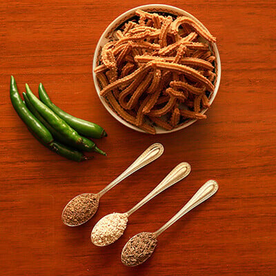 Chollam Mullu Murukku (Great Millet Coarse Chakli) – 200g Chollam Mullu Murukku (Great Millet Coarse Chakli) – 200g
