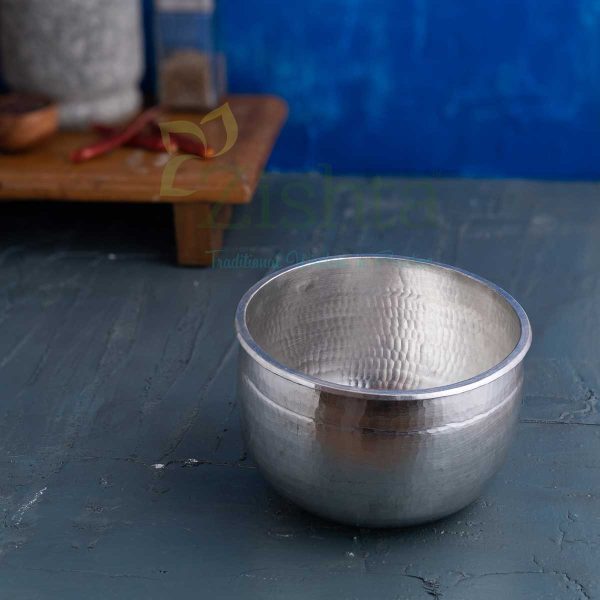 Zishta Traditional Tin (eeya) Vessel (XL Size- 900 – 1000 ML) Kinnam