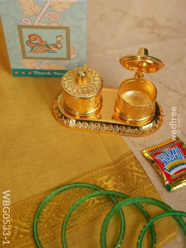 Return Gifts – Dibbi Kumkum Holder Gold Return Gifts – Dibbi Kumkum Holder Gold