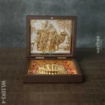 Paper Mache Key Hanger with Peacock feather & Flute – 9 inch Paper Mache Key Hanger with Peacock feather & Flute – 9 inch