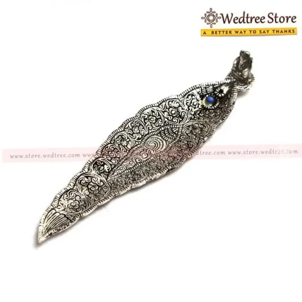 Leaf Agarbathi stand Oxidised Ganesh