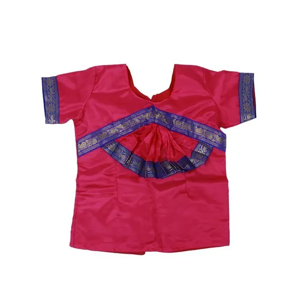 Dance Costume – 26 Inches | Readymade Bharatnatyam dress for Girls/ Satin Cloth with Jari Border/ Random Colour Dance Costume – 26 Inches | Readymade Bharatnatyam dress for Girls/ Satin Cloth with Jari Border/ Random Colour