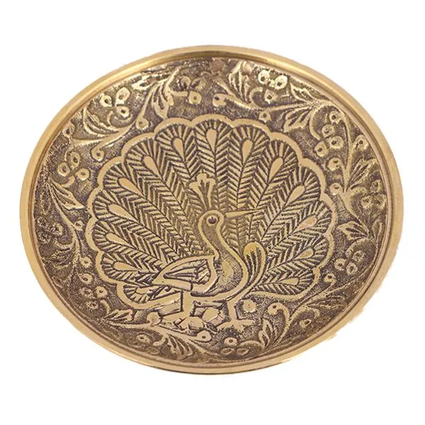 BS Pin Tray with Peacock -3 Inch- 60 gms BS Pin Tray with Peacock -3 Inch- 60 gms