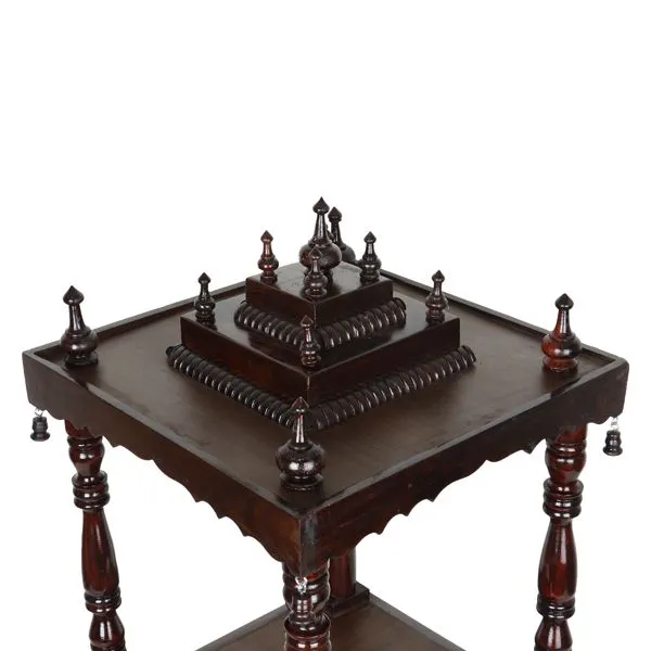 Rosewood Puja Mandir / Mantapam Formica Base And Top 15 X 15 Rosewood Puja Mandir / Mantapam Formica Base And Top 15 X 15