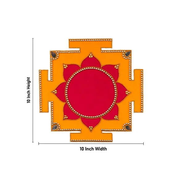 Rangoli Design – Lakshmi Peedam – 10 Inch Rangoli Design – Lakshmi Peedam – 10 Inch