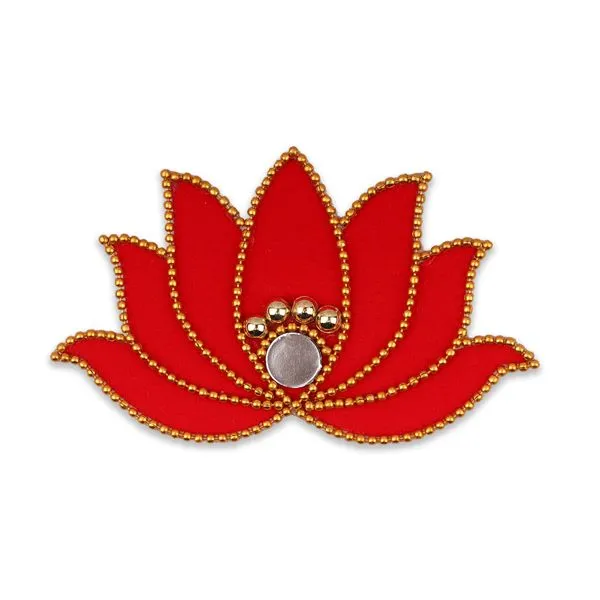 Rangoli Lotus Design – 2.5 x 4.5 Inches | Velvet with Plastic Material/ Kolam Design for Pooja Decor Rangoli Lotus Design – 2.5 x 4.5 Inches | Velvet with Plastic Material/ Kolam Design for Pooja Decor