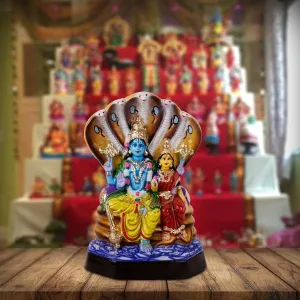 Lakshmi Narayana- 15 Inch | Giri Golu Doll/ Paper Mache/ Laxmi/ Navratri Bommai/ Gifts