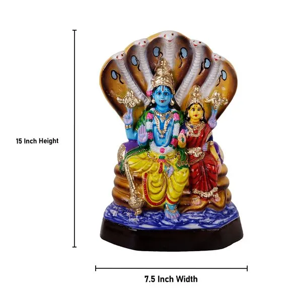Lakshmi Narayana- 15 Inch | Paper Mache/ Laxmi/ Navratri Bommai/ Gifts Lakshmi Narayana- 15 Inch | Paper Mache/ Laxmi/ Navratri Bommai/ Gifts