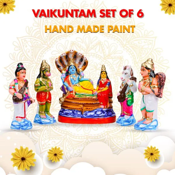 Vaikuntam Set- 8.5 Inch | Giri Golu Doll/ Clay/ Navratri Bommai/ Gifts/ Showpiece Vaikuntam Set- 8.5 Inch | Giri Golu Doll/ Clay/ Navratri Bommai/ Gifts/ Showpiece