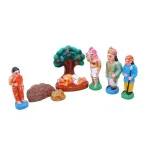 Dasavatharam Set – 12 Inch | Giri Golu Doll/ Clay/ Vishnu Avatars Set/ Navratri Bommai/ Gifts/ Showpiece