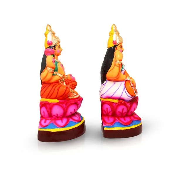 Lakshmi Saraswati Pair – 14 Inch | Giri Golu Doll/ Paper Mache/ Laxmi/ Saraswathi/ Navratri Bommai Lakshmi Saraswati Pair – 14 Inch | Giri Golu Doll/ Paper Mache/ Laxmi/ Saraswathi/ Navratri Bommai
