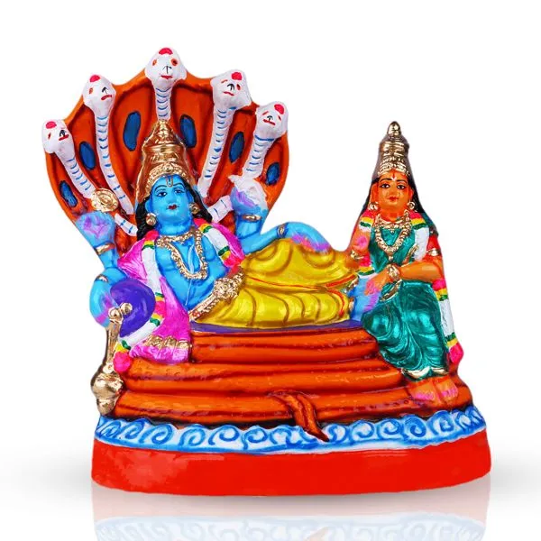 Paarkadal Ranganathar – 14 Inch | Giri Golu Doll/ Paper Mache/ Parkadal Vishnu/ Navratri Bommai/ Gifts Paarkadal Ranganathar – 14 Inch | Giri Golu Doll/ Paper Mache/ Parkadal Vishnu/ Navratri Bommai/ Gifts