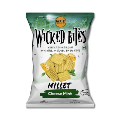 Wicked Bites Millet Cheese Mint 30g x 2 Wicked Bites Millet Cheese Mint 30g x 2