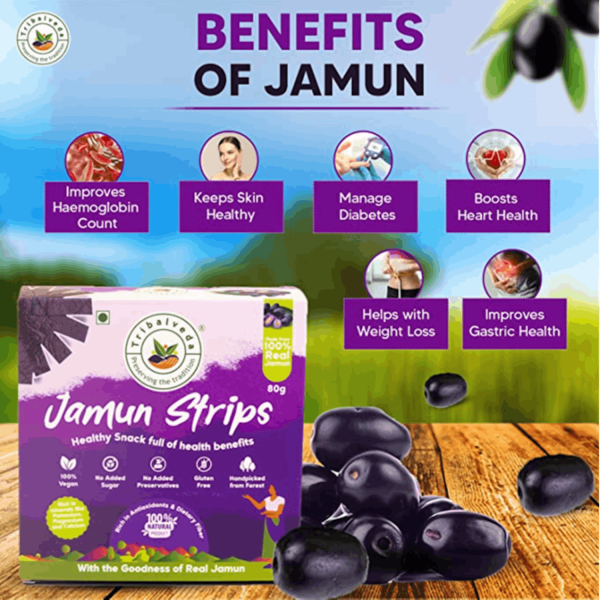Tribal Veda Jamun Stripes – 80gms Jamun Stripes Health Benefits