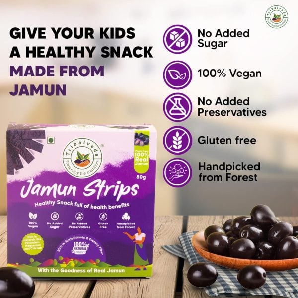 Tribal Veda Jamun Stripes – 80gms Jamun Stripes kids
