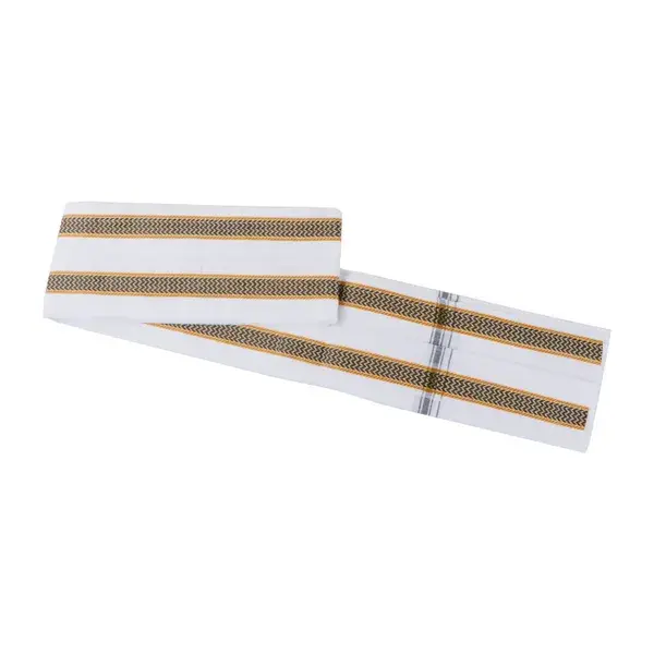 Angavastram – Mixed Border White – Cotton – 2 Mtrs Angavastram – Mixed Border White – Cotton – 2 Mtrs