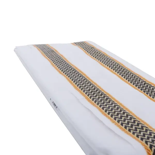 Angavastram – Mixed Border White – Cotton – 2 Mtrs Angavastram – Mixed Border White – Cotton – 2 Mtrs