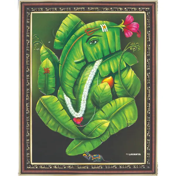 Photo Frame – Leaf Ganesha – 14 x 11 Inches Photo Frame – Leaf Ganesha – 14 x 11 Inches