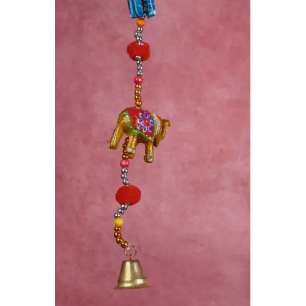 Navratri – Hand Painted Metal Elephant Thoran Navratri – Hand Painted Metal Elephant Thoran