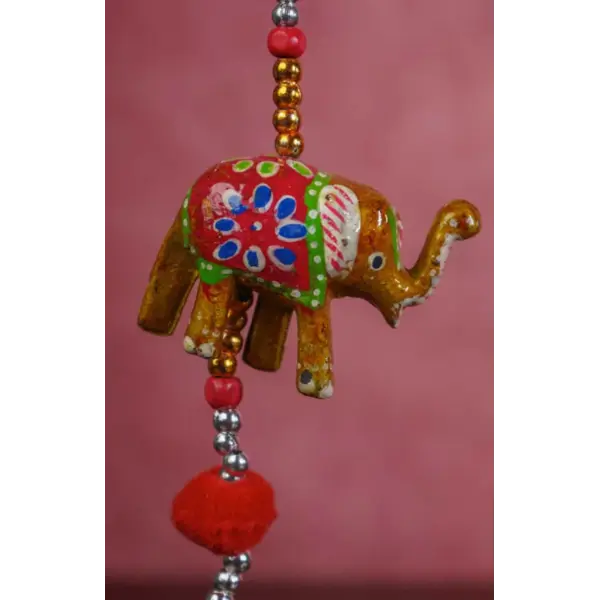Navratri – Hand Painted Metal Elephant Thoran Navratri – Hand Painted Metal Elephant Thoran