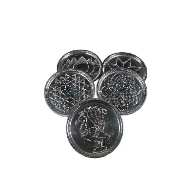 Kolam Plate – Small – Stainless Steel – 4.5 Inch Dia – 15 Gms Kolam Plate – Small – Stainless Steel – 4.5 Inch Dia – 15 Gms