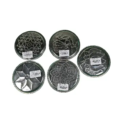 Kolam Plate – Small – Stainless Steel – 4.5 Inch Dia – 15 Gms Kolam Plate – Small – Stainless Steel – 4.5 Inch Dia – 15 Gms