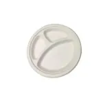 5 compartment bagasse Plates (pack of 100)