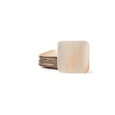 6″ Palm Leaf Square Plate (pack of 100) 6″ Palm Leaf Square Plate (pack of 100)