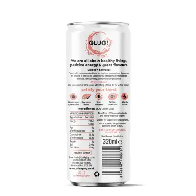 GLUG! 100% Lychee Juice, 320ml GLUG! 100% Lychee Juice, 320ml