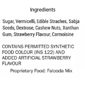 BAKERS FALOODA MIX STRAWBERRY 200 g (pack of 10)