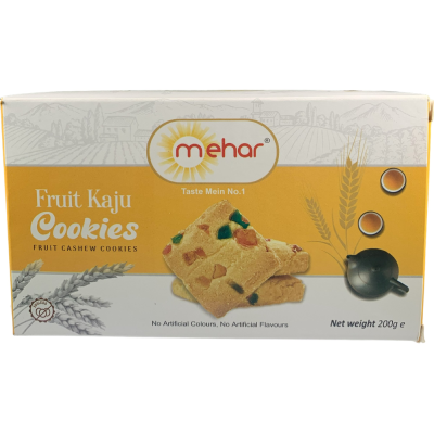 Mehar Fruit Kaju Cookies - 200G