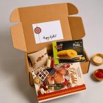Bandhan of Love – Blueberry Kaju Katli Rakhi Set Bandhan of Love – Kesar Peda Rakhi Set