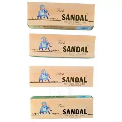 Fresh Sandalwood Incense (Dhoop) – 10pcs-(Pack of 4) Fresh Sandalwood Incense (Dhoop) – 10pcs-(Pack of 4)
