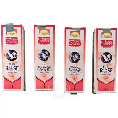 Pure Rose Dhoop Sticks – 50 Gms-(Pack of 4) Pure Rose Dhoop Sticks - 50 Gms-(Pack of 4)