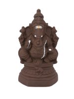 Ganapati Gundu - Clay - 10.5 Inch