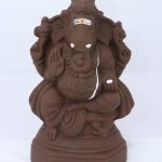 Ganapati – Clay -11 Inch Gold | Giri Doll | Clay | Idol | Eco Friendly Ganesh Murti Ganapati - Clay -11 Inch