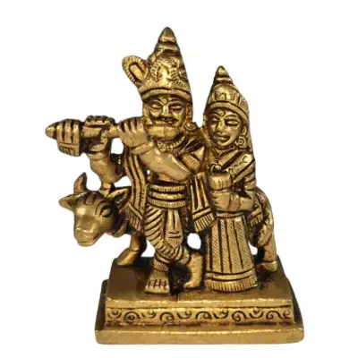 AF Radha Krishna With Cow 3 Inch 0.300Gms AF Radha Krishna With Cow 3 Inch 0.300Gms