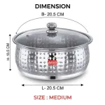 AVIAS INDUS 20G HAMMERED FOOD SERVER MEDIUM_4