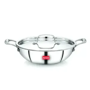 AVIAS TRIPLY KADAI WITH SS LID – 24CM (2.5L)