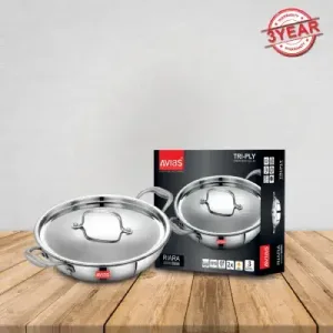 AVIAS TRIPLY KADAI WITH SS LID – 24CM (2.5L)