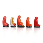 Adi Shankara Set with 4 Disciples 6 PCS SET- Clay - 9 Inch _ 8 (1)