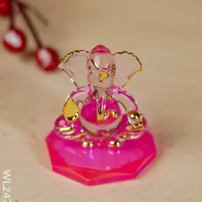 Glass Ganesha Idol Glass Ganesha Idol