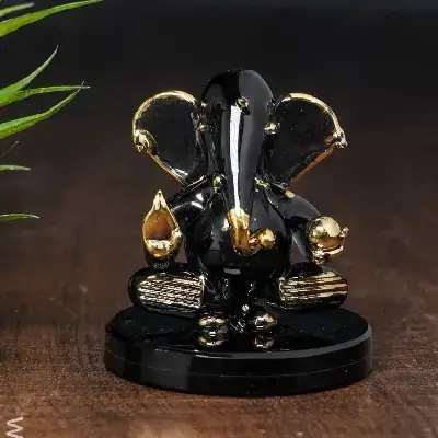 Glass Ganesha Idol Glass Ganesha Idol