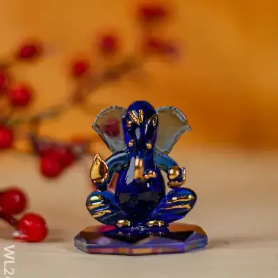 Glass Ganesha Idol Glass Ganesha Idol