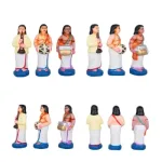 Karakattam Folk Dance Set - Clay - 7 Pcs - 8 Inch_2