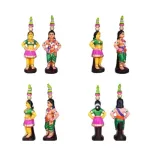 Karakattam Folk Dance Set - Clay - 7 Pcs - 8 Inch_3