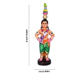 Karakattam Folk Dance Set - Clay - 7 Pcs - 8 Inch_4