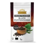 Ausha Organic Tellicherry Black Peppercorns Whole – 1kg – Certified Organic by Soil Association in the UK – FREE DELIVERY organic black peppercorns