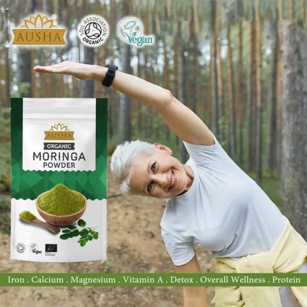 Ausha Organic Moringa Powder 100g